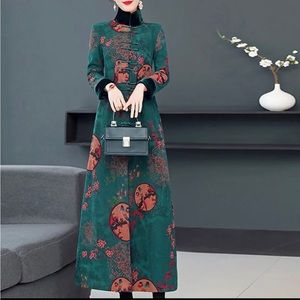 Quited cheongsam chinese style jacket halloween costume